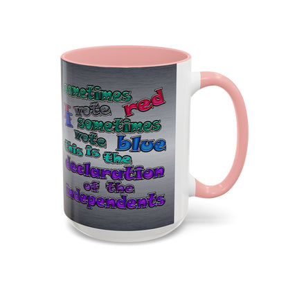 declaration of the independents - Accent Mug (brushed nickel)