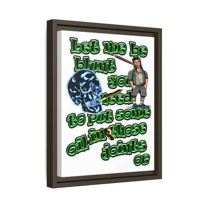 og - framed canvas art (white)
