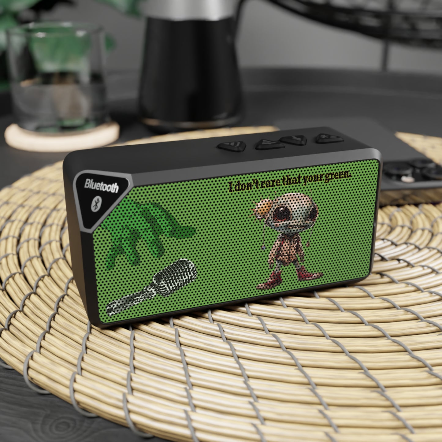 I don't care that your green - Jabba Bluetooth Speaker (green)