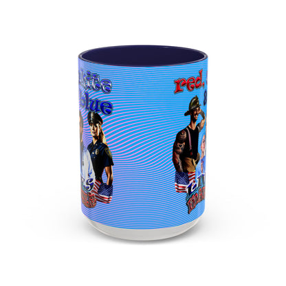 rw&b lives matter - Accent Mug (light blue-purple wave)