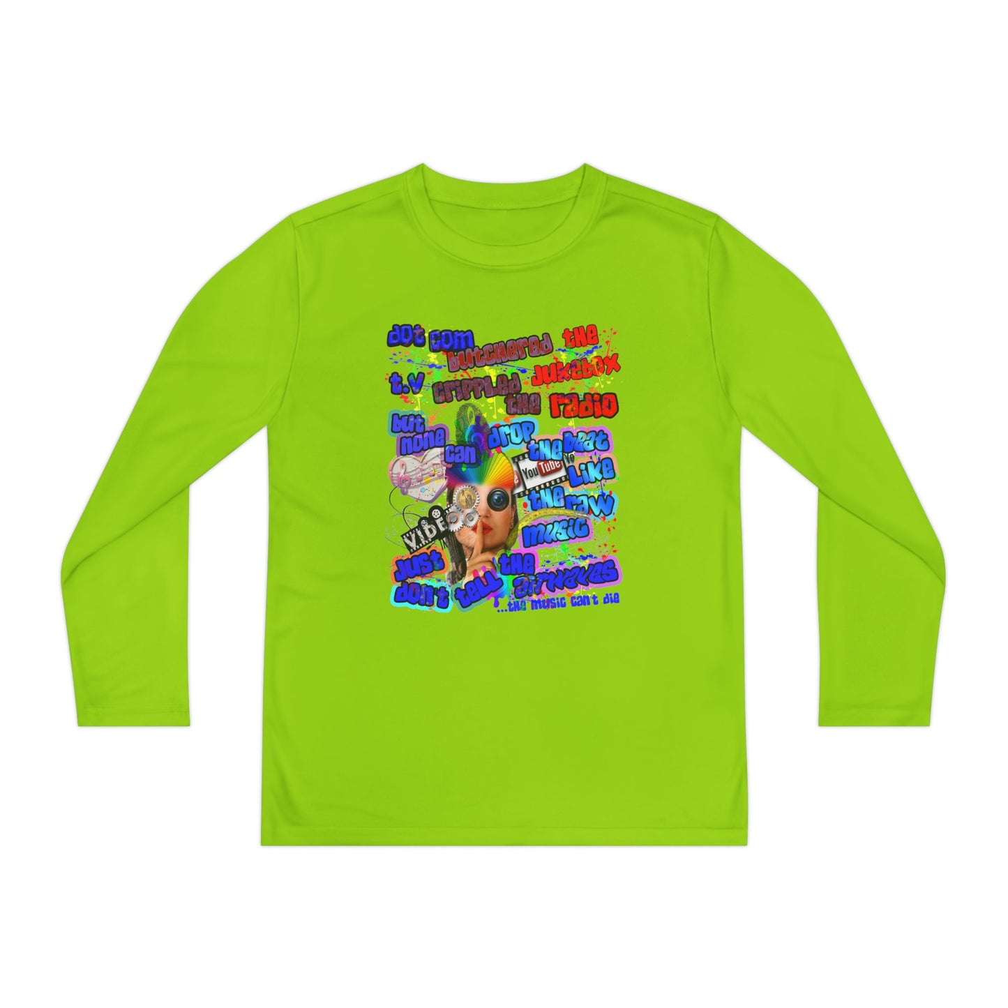 drop the beat - Youth Long Sleeve Competitor Tee