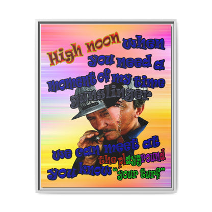 high noon - framed canvas art (color blur)