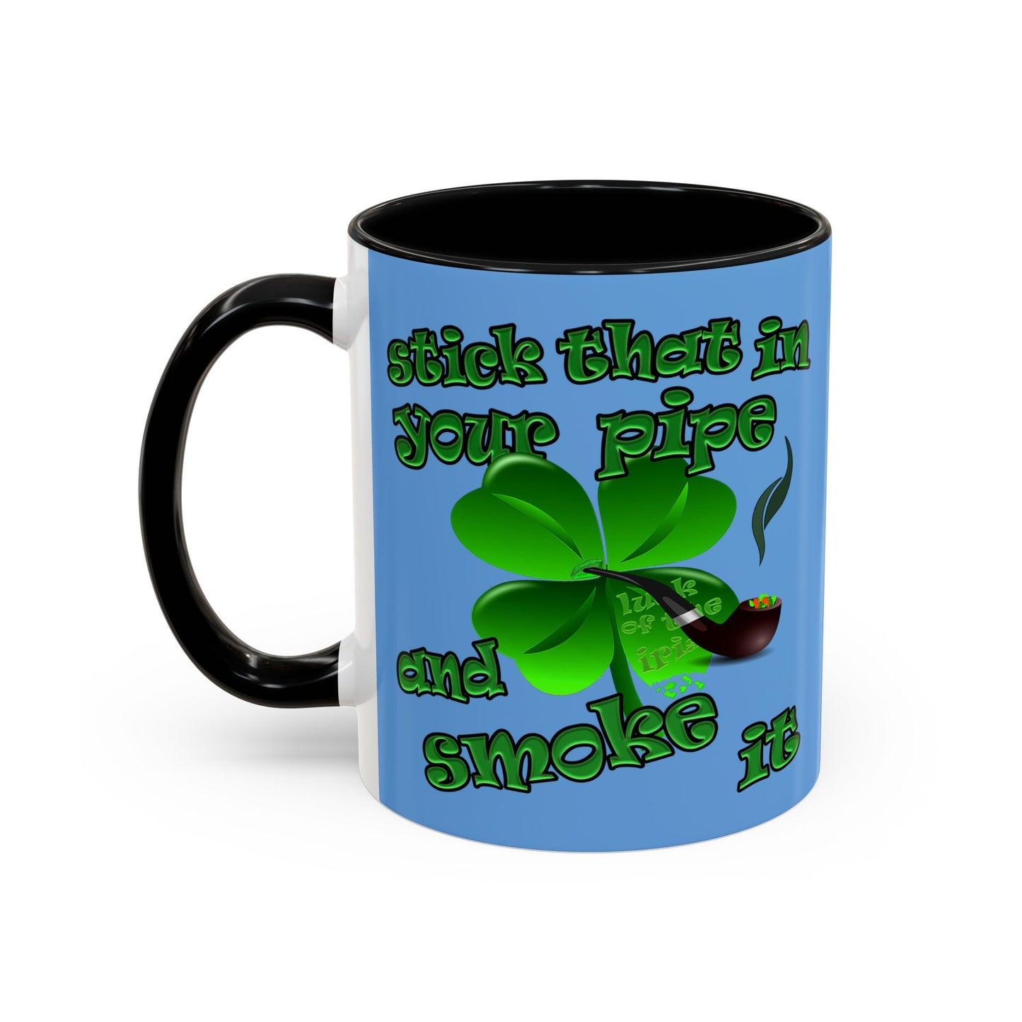 celtics logo - Accent Mug (light blue)