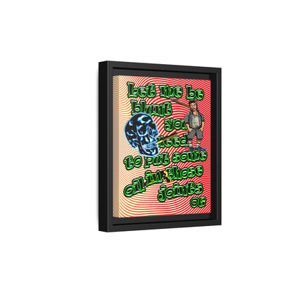 og - framed canvas art (yellow-orange wave)