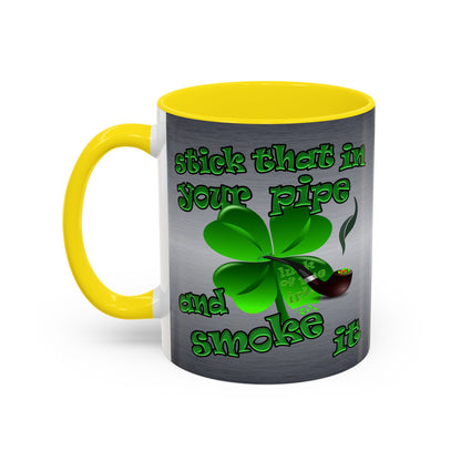 celtics logo - Accent Mug (brushed nickel)