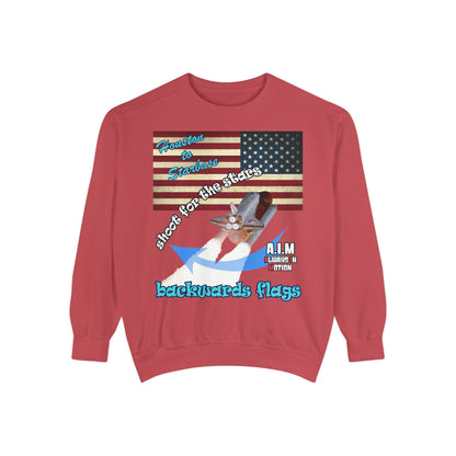 shoot for the stars - Unisex Garment-Dyed Sweatshirt