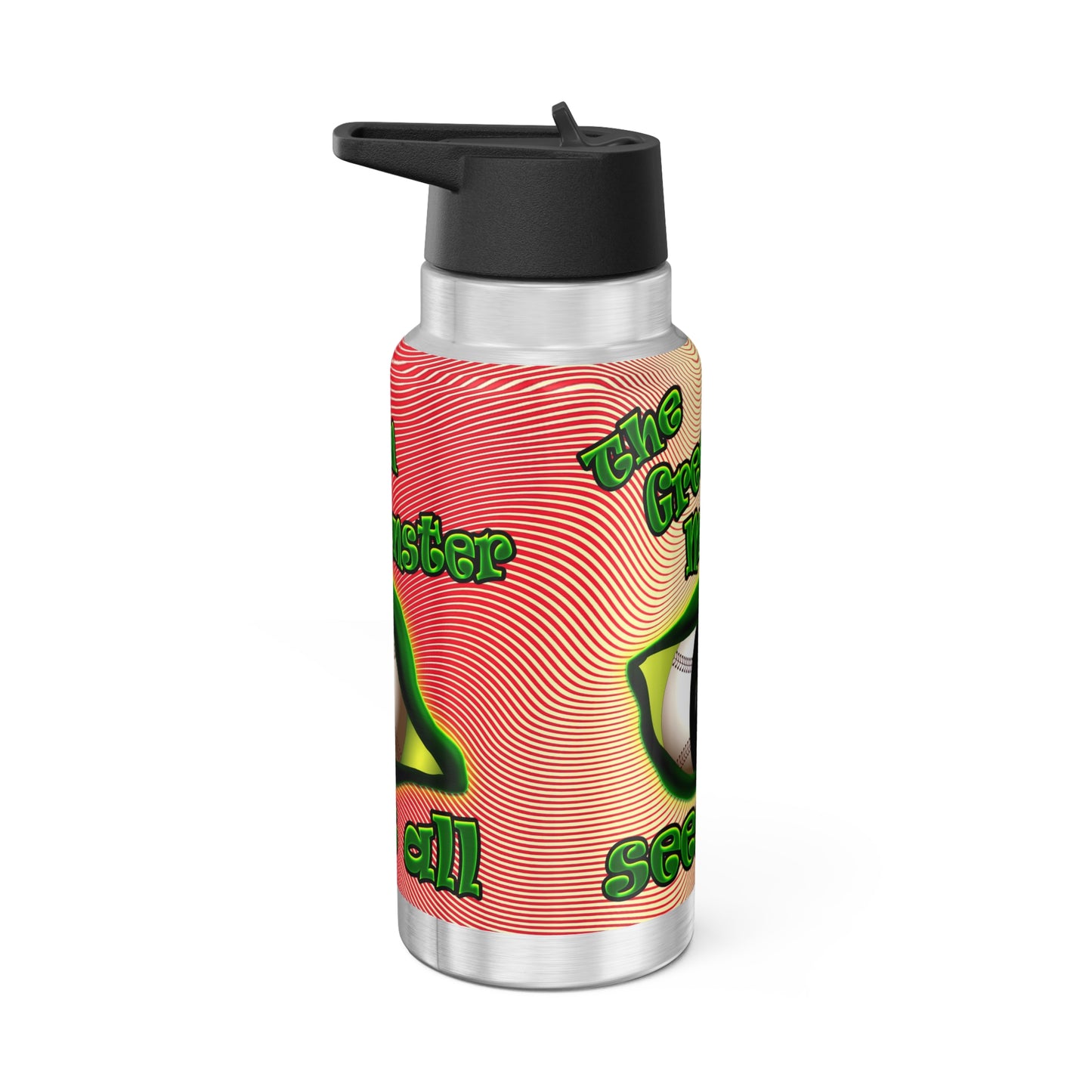 green monster - Gator Tumbler, 32oz  (yellow-orange wave)