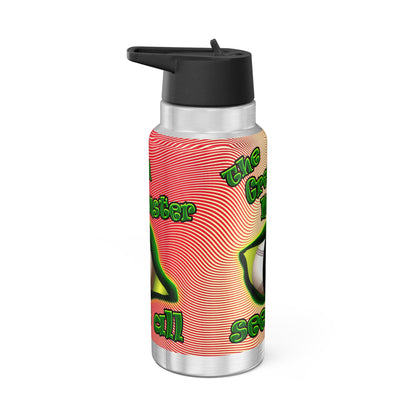 green monster - Gator Tumbler, 32oz  (yellow-orange wave)