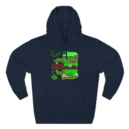 celtics logo - Three-Panel Fleece Hoodie
