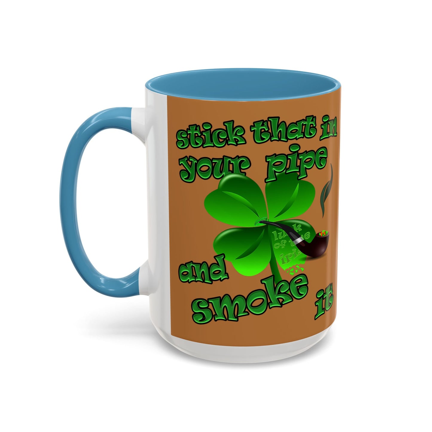 celtics logo - Accent Mug (light brown)