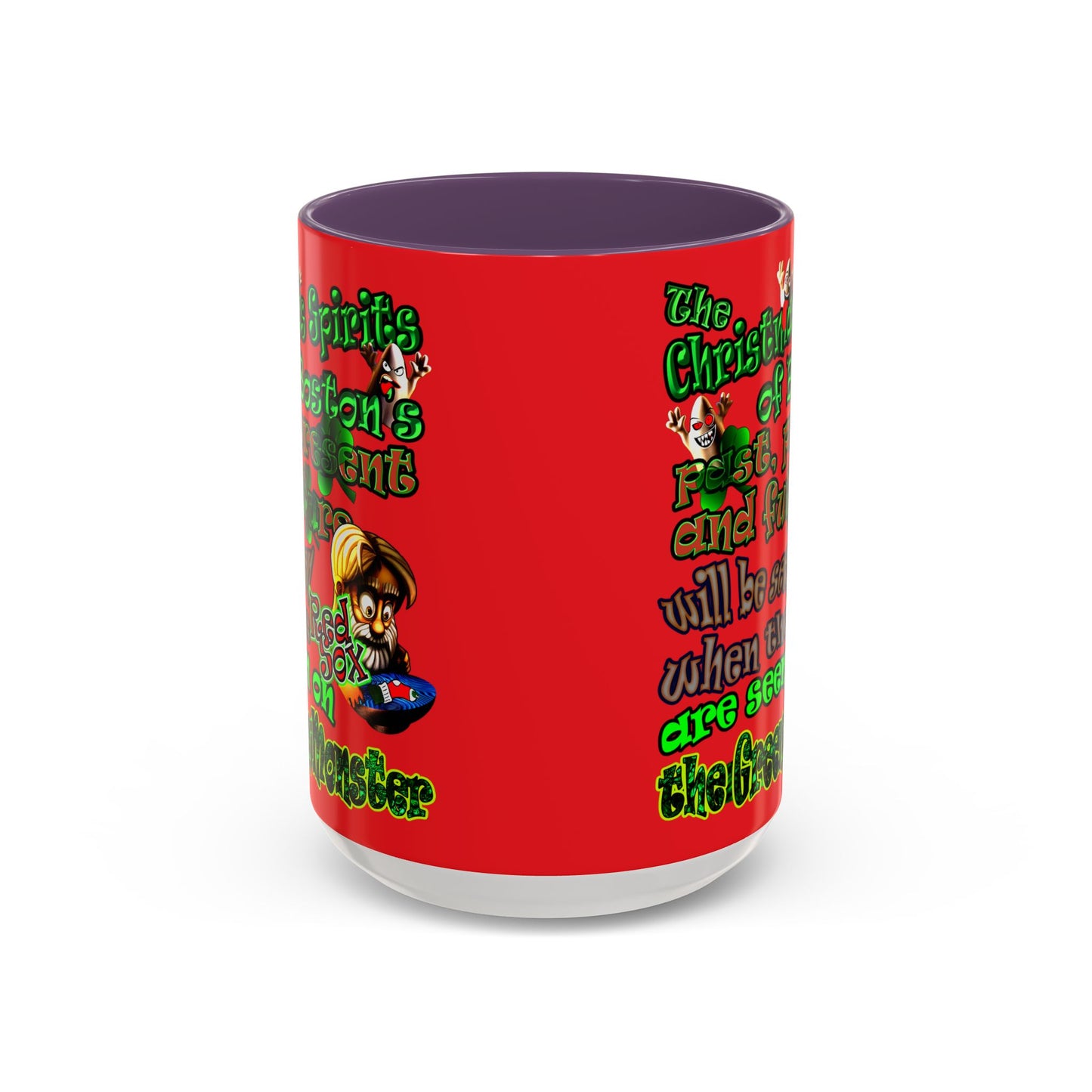 christmas spirits of boston - Accent Mug (red)