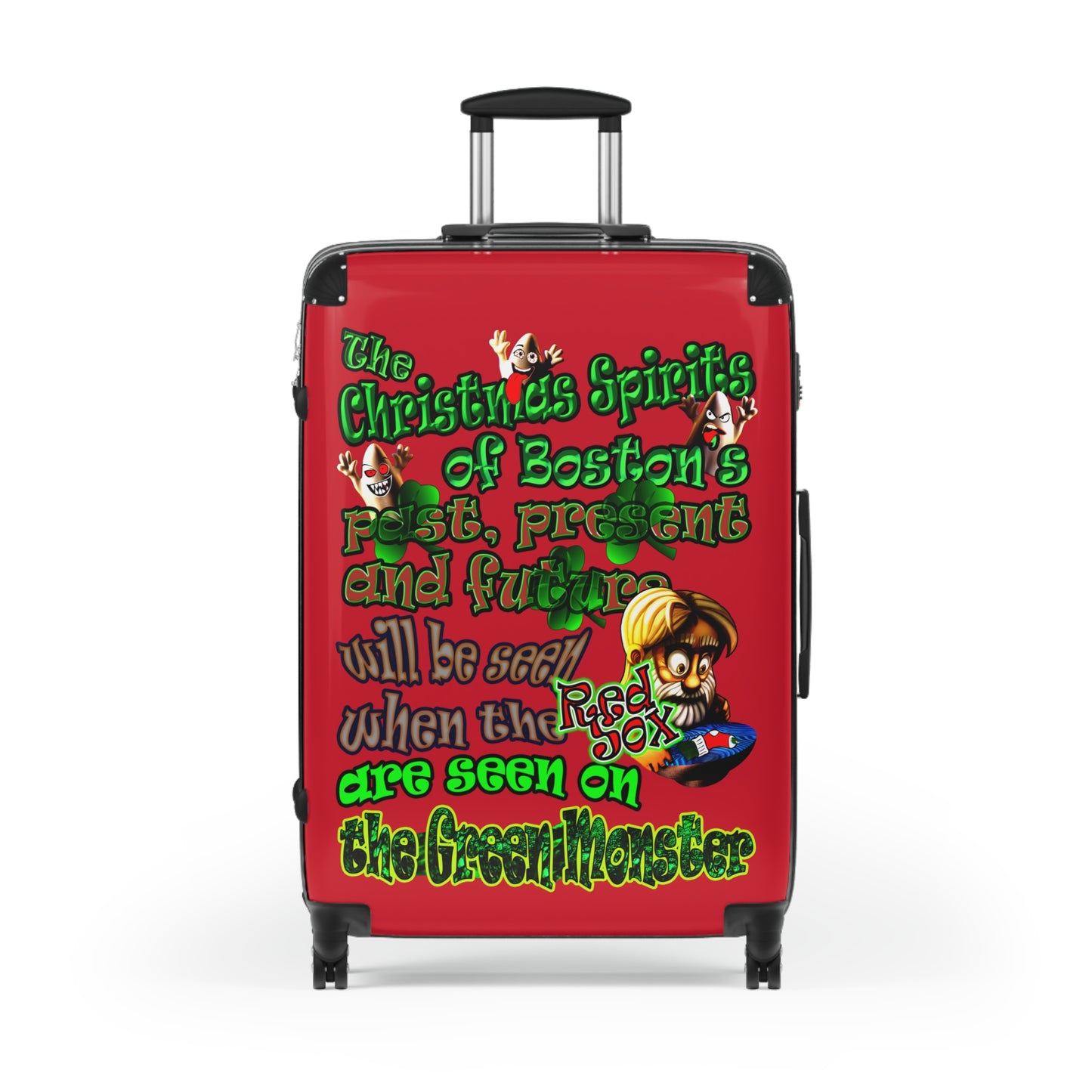 christmas spirits of boston - Suitcase (dark red)