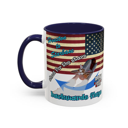 shoot for the stars - Accent Mug (white)