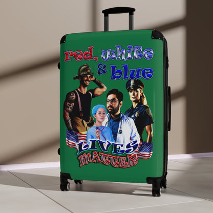 rw&b lives matter - Suitcase (dark green)