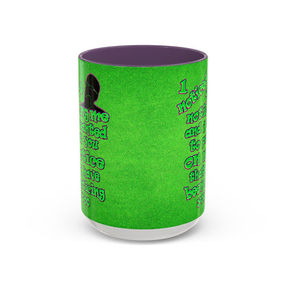 noticed you noticing - Accent Mug (green turf)