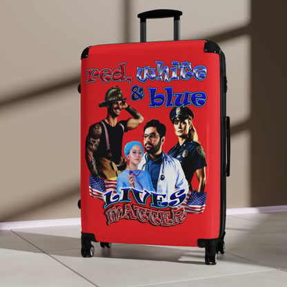 rw&b lives matter - Suitcase (red)