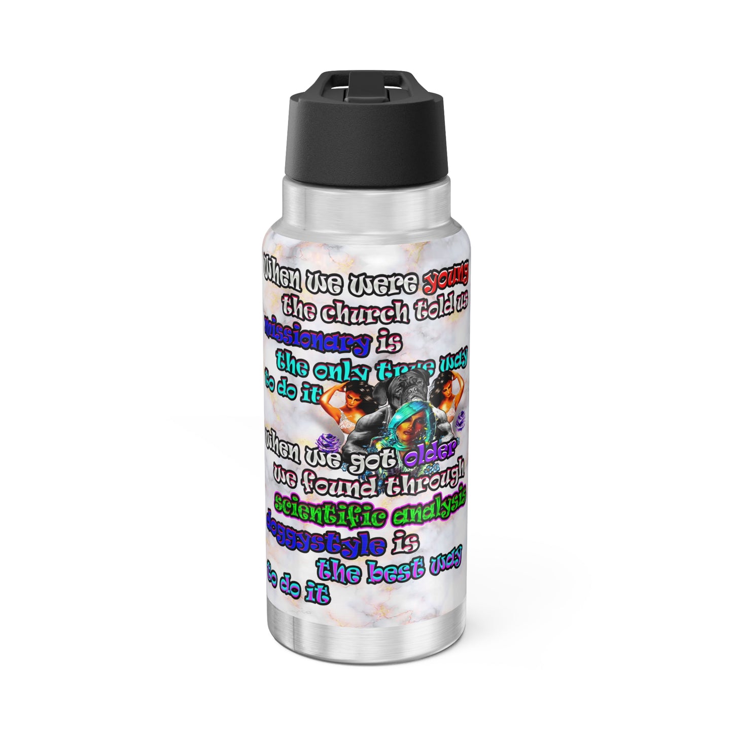 doggystyle - Gator Tumbler, 32oz  (white marble)