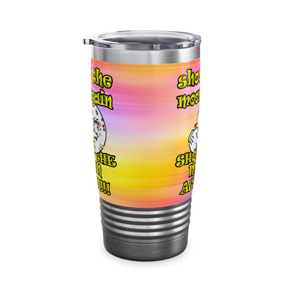 shoot the moon again - Ringneck Tumbler, 20oz (color blur)