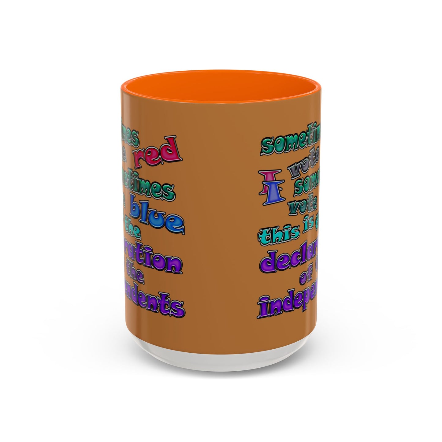 declaration of the independents - Accent Mug (light brown)