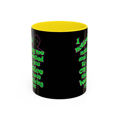 noticed you noticing - Accent Mug (black)