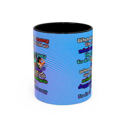 doggystyle - Accent Mug (light blue-purple wave)