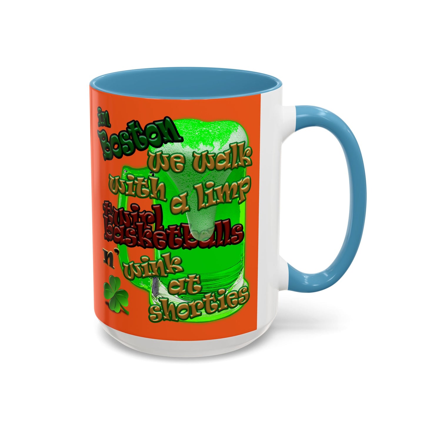 celtics logo - Accent Mug (orange)