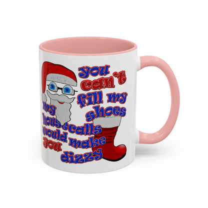 santa's shoes - Accent Mug (white)