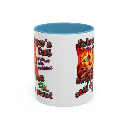 schrodinger's cat - Accent Mug (white)