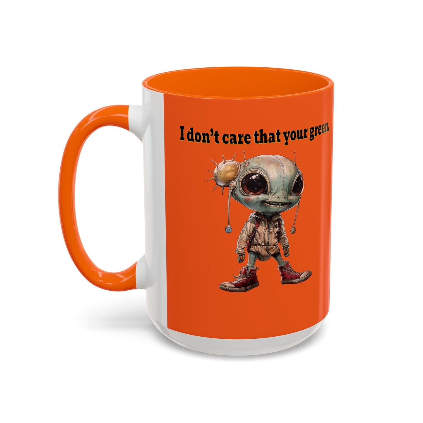 I don't care that your grey - Accent Mug (orange)