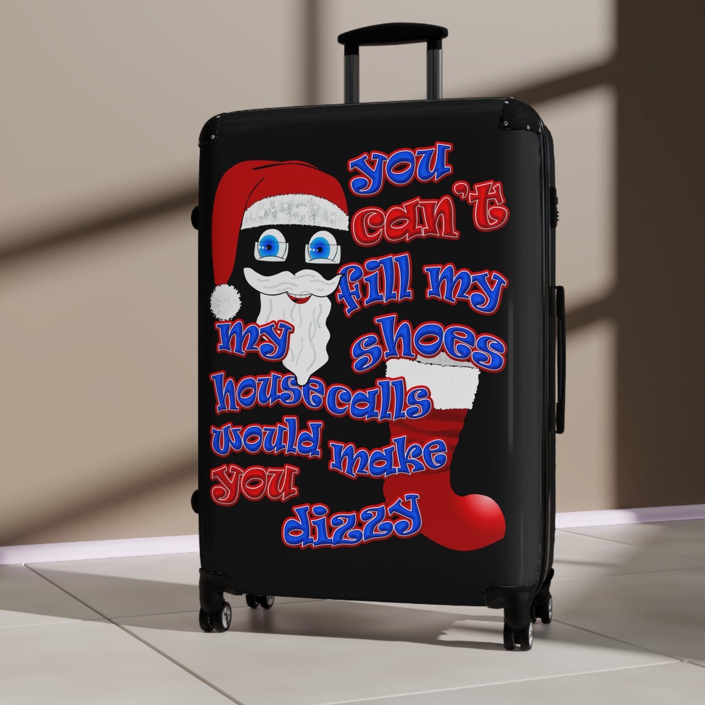 santa's shoes - Suitcase (black)