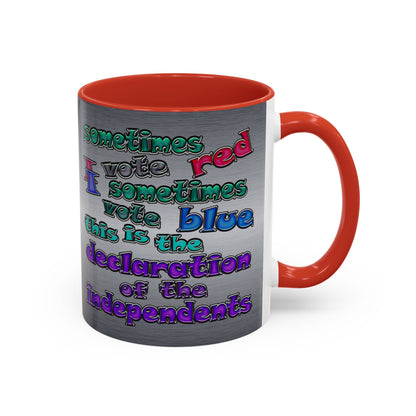 declaration of the independents - Accent Mug (brushed nickel)