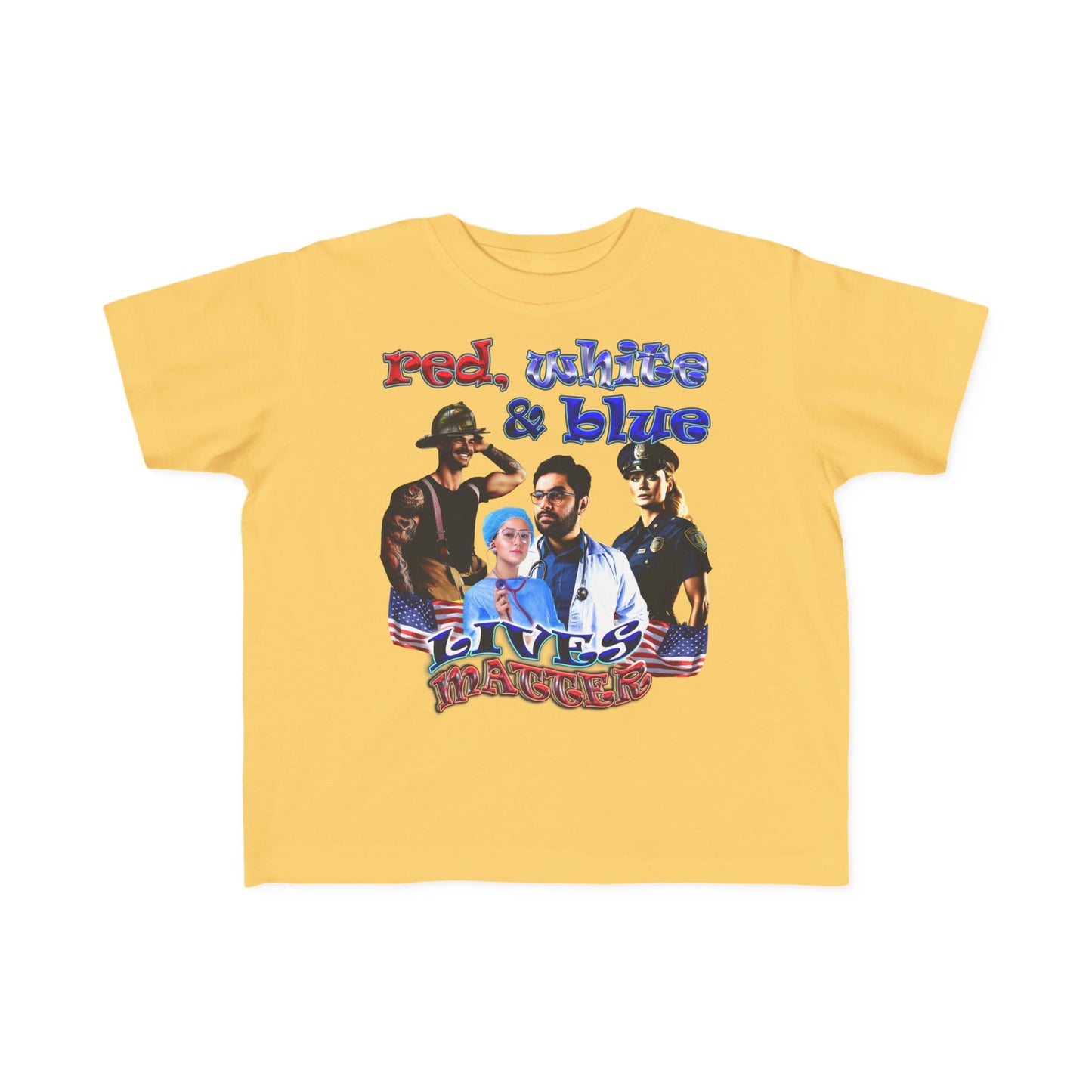 rw&b lives matter - Toddler's Fine Jersey Tee