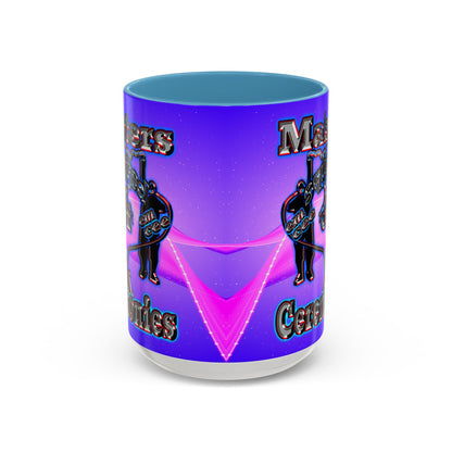 em cee squared - Accent Mug (purple-pink wave)