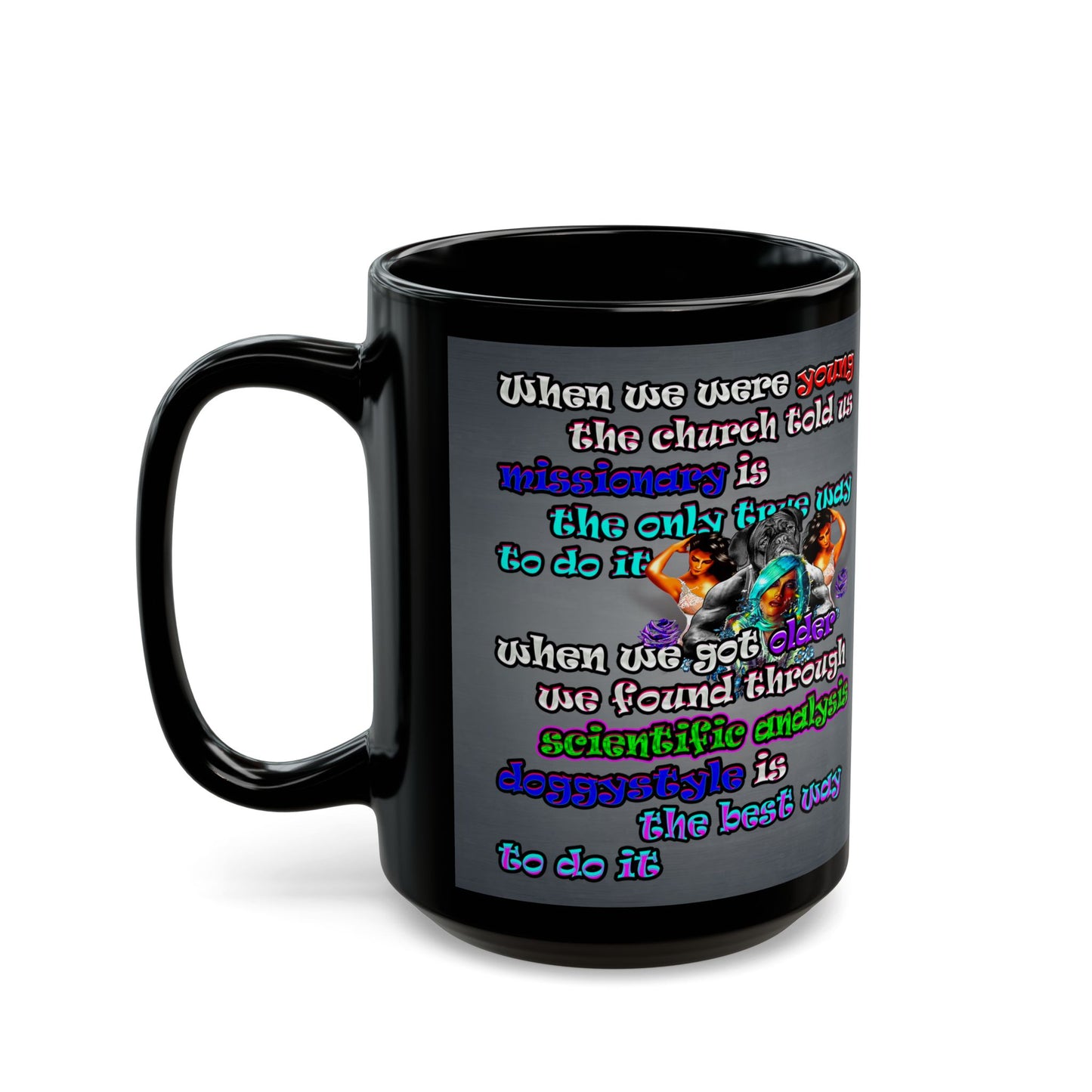 doggystyle - Black Mug (grey-light grey)