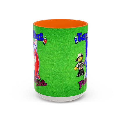 tag that - Accent Mug (green turf)