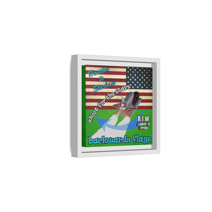 shoot for the stars - framed canvas art (green turf)