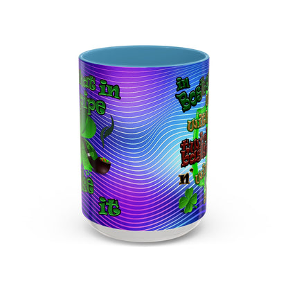 celtics logo - Accent Mug (purple wave)