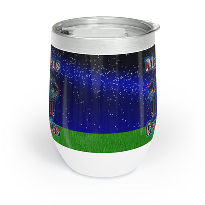 em cee squared - Chill Wine Tumbler ('snoops' background)