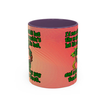 turtle race - Accent Mug (yellow-orange wave)