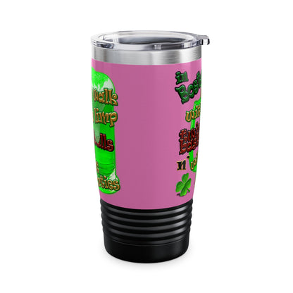 celtics logo - Ringneck Tumbler, 20oz (light pink)