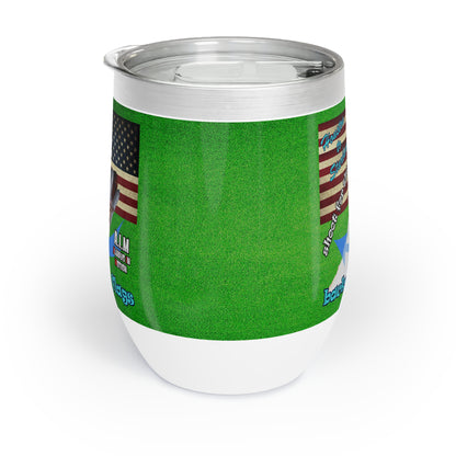 shoot for the stars - Chill Wine Tumbler (green turf)