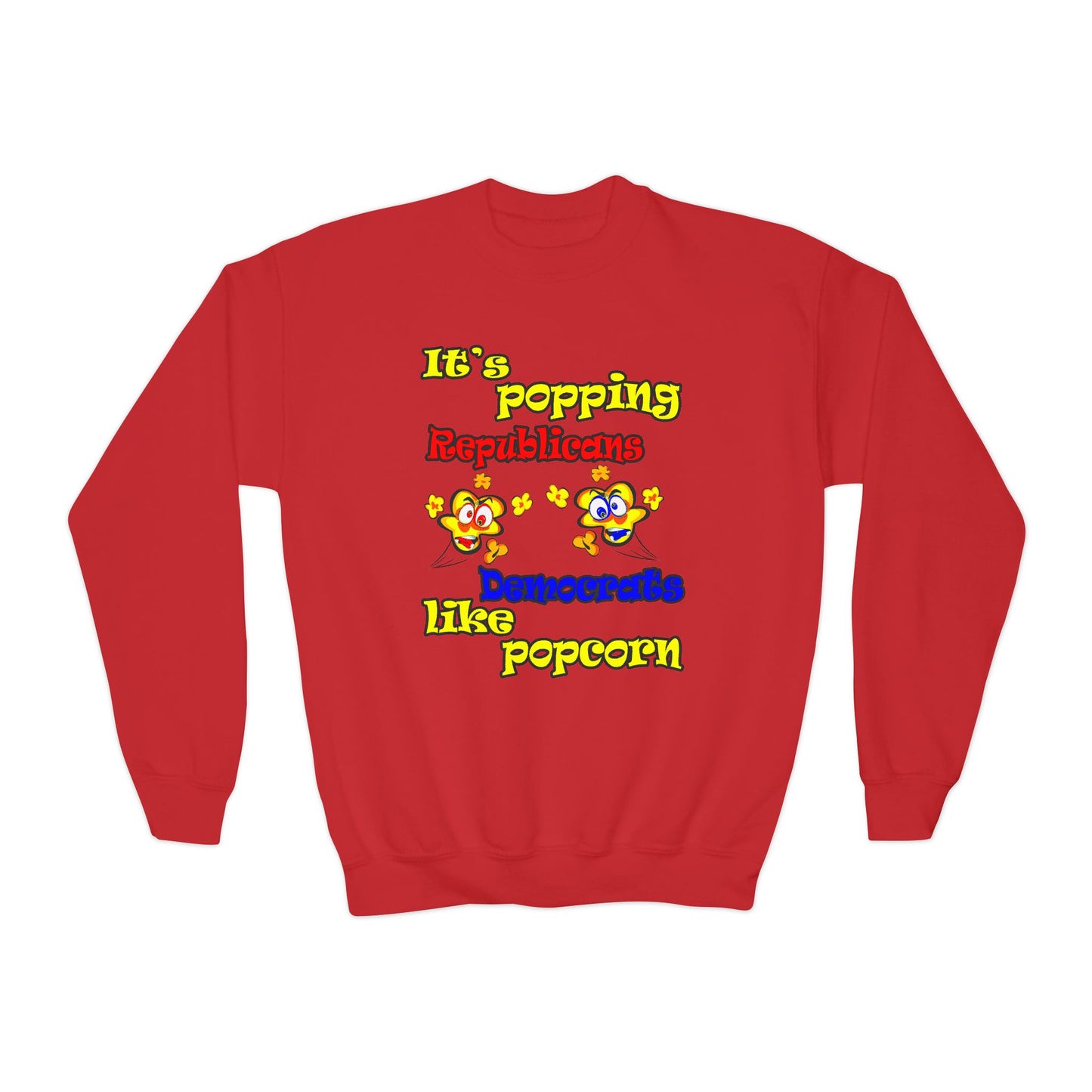popping like popcorn - Youth Crewneck Sweatshirt