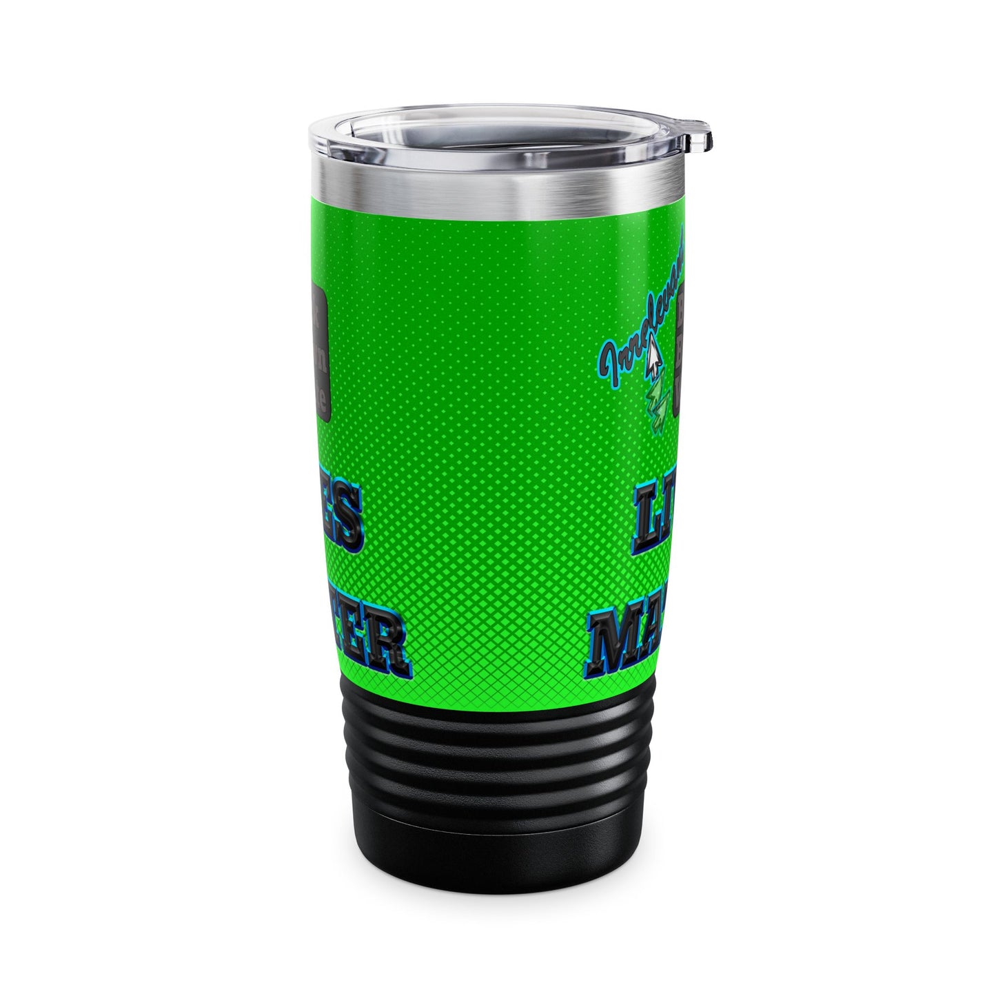 irrelevant - Ringneck Tumbler, 20oz (logo green)