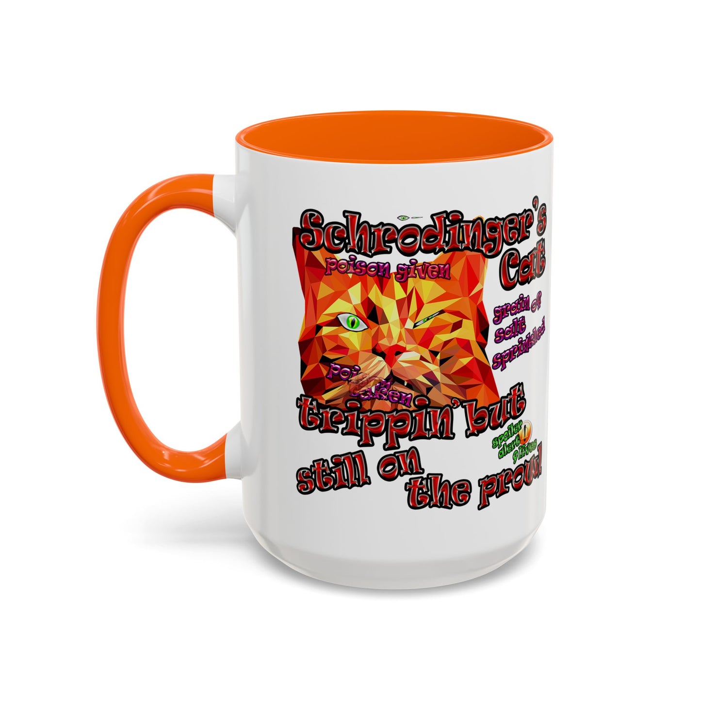 schrodinger's cat - Accent Mug (white)