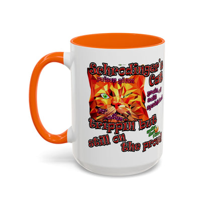 schrodinger's cat - Accent Mug (white)