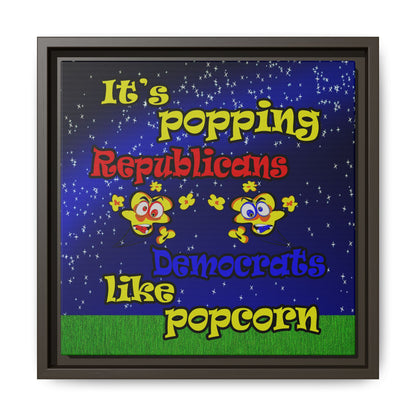 popping like popcorn - framed canvas art ('snoops' background)