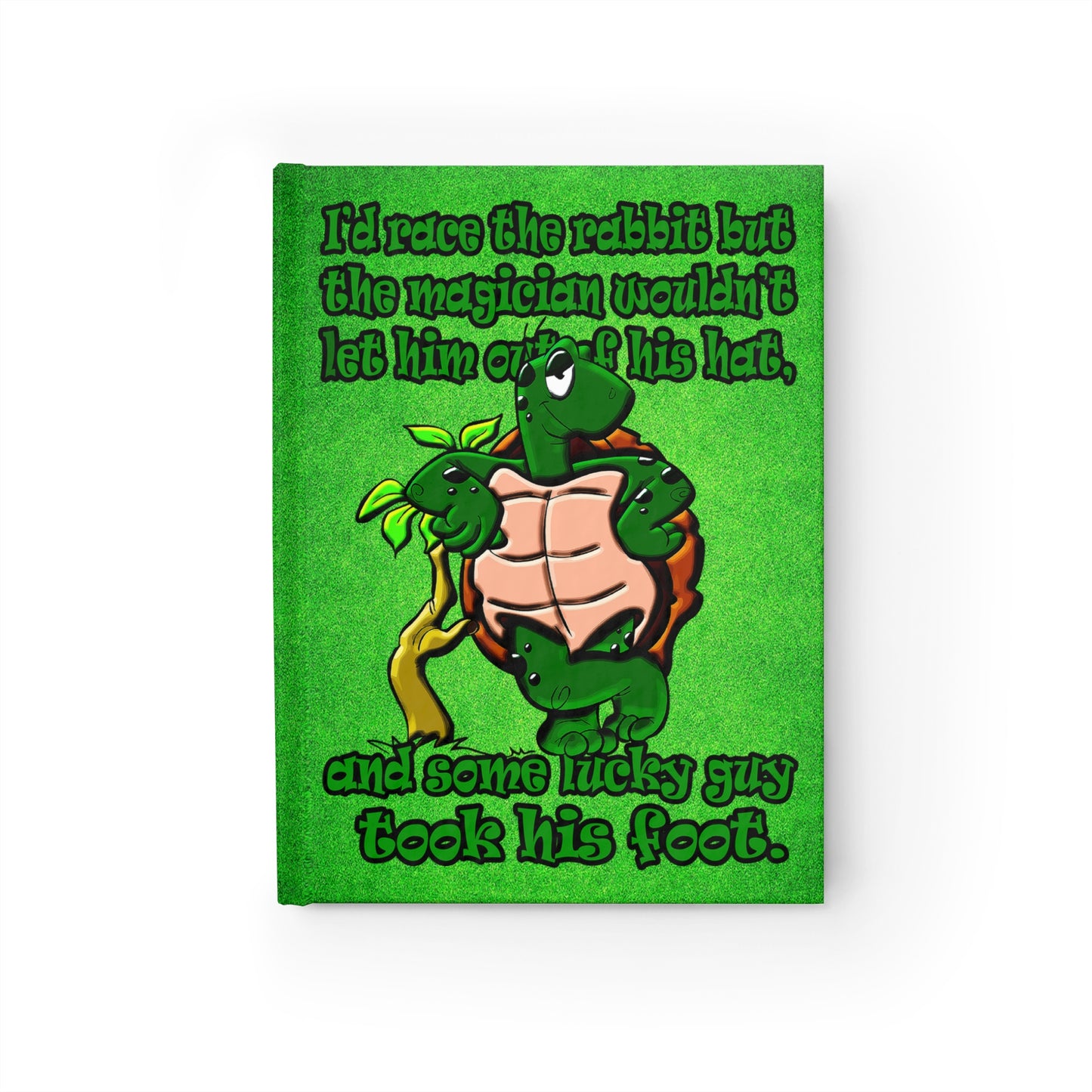 turtle race - journal-lined (green turf)