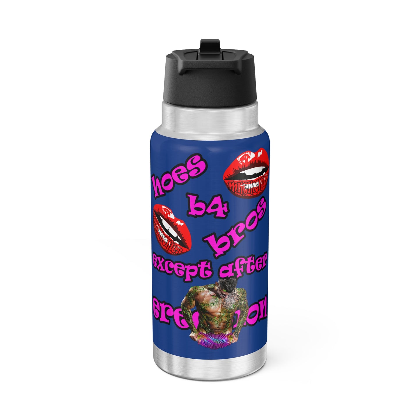 hoes b4 bros - Gator Tumbler, 32oz (dark blue)