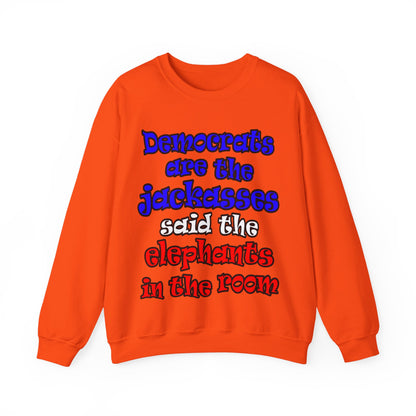 donkeys and elephants - Unisex Heavy Blend™ Crewneck Sweatshirt