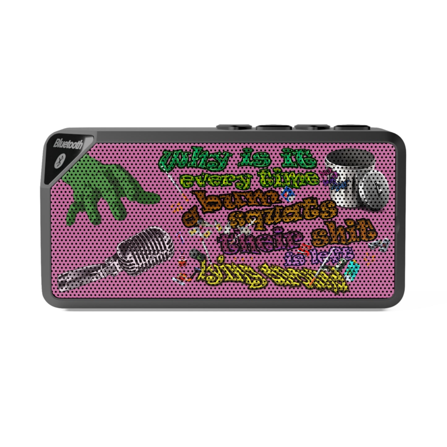 the bum's shit - Jabba Bluetooth Speaker (light pink)